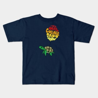 Floating Turtle | Oral Collage Radio Show Kids T-Shirt